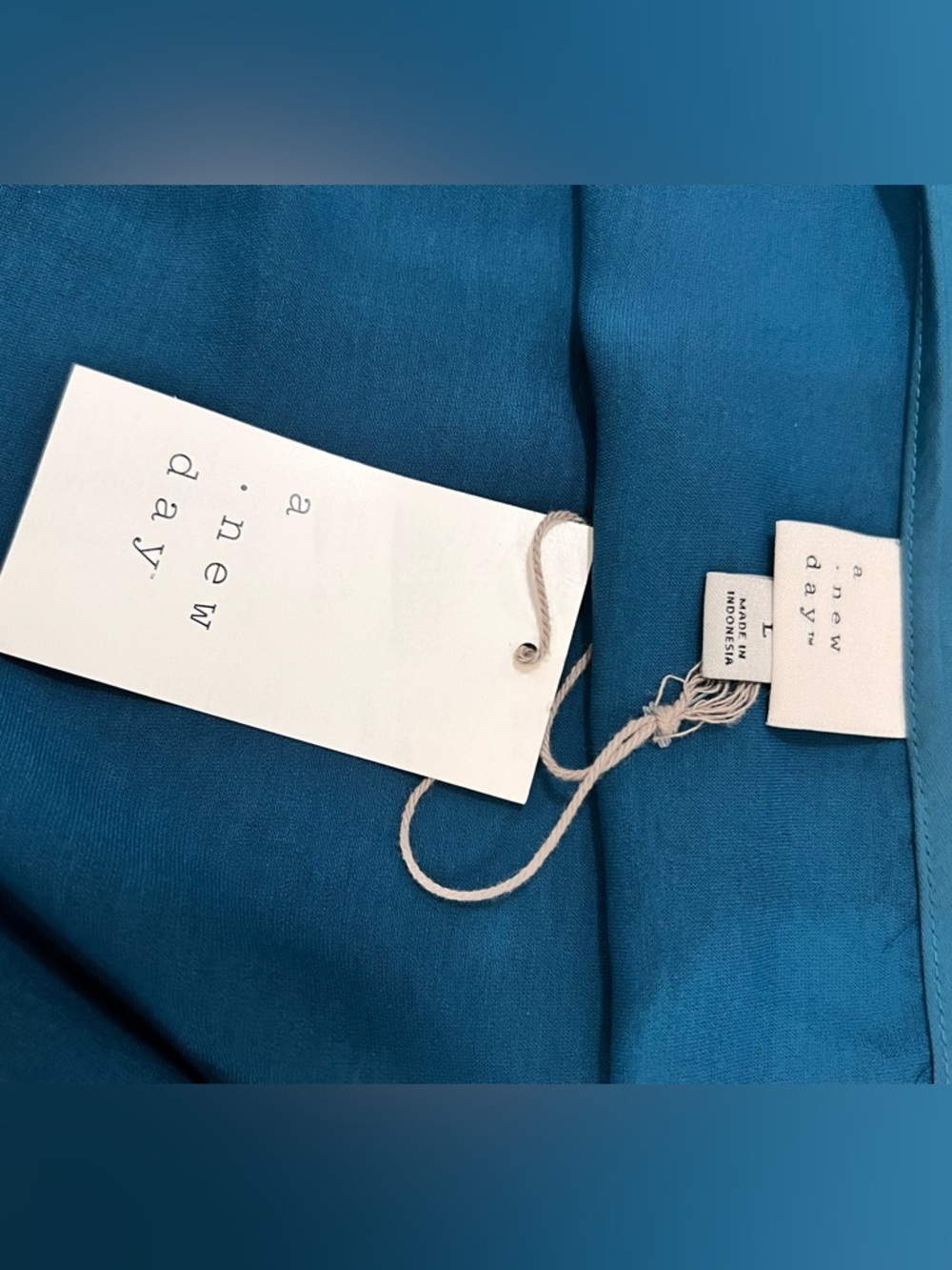 A NEW DAY Teal Slip Maxi Dress with Spaghetti Straps - Picture 10 of 13
